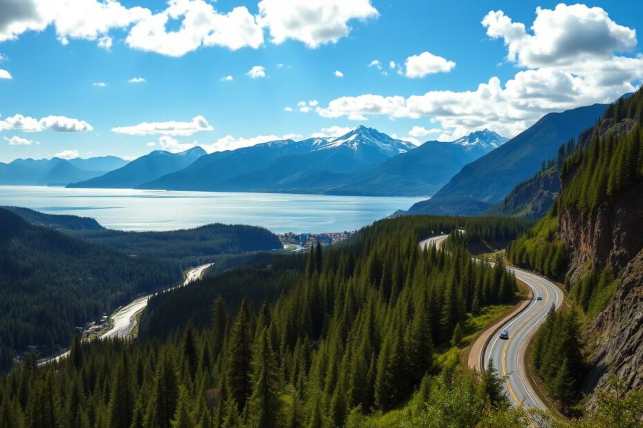 Vancouver to Whistler Drive on the Sea to Sky Highway