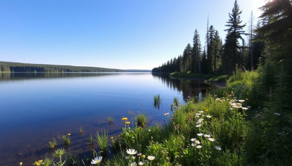 pristine nature at Saskatchewan lakes